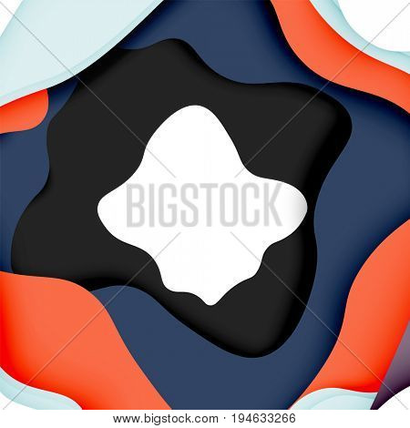 3d abstract background with cut shapes, business presentation, flyer template