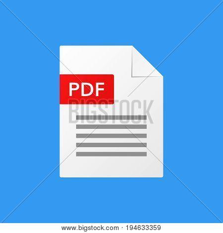 pdf document vector illustration  pdf  file format  icon
