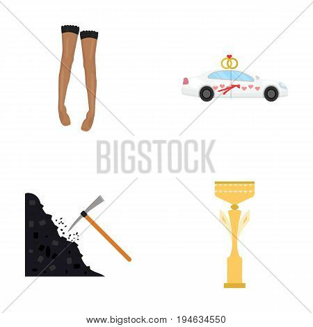 textiles, transportation, industry and other  icon in cartoon style.silver, prize, sport, icons in set collection.