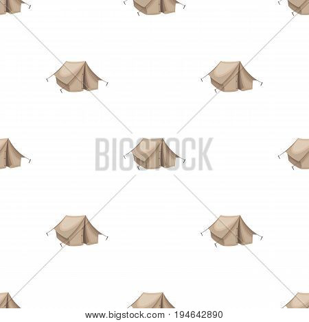 Tourist tent.African safari single icon in cartoon style vector symbol stock illustration .