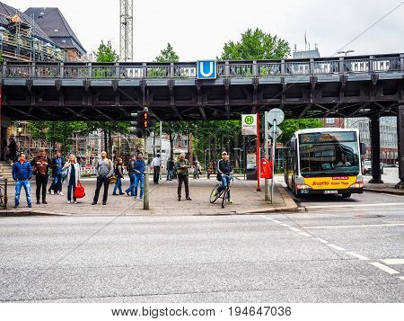 S Bahn (s Train) In Hamburg Hdr