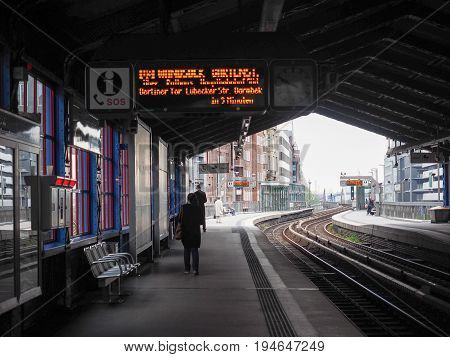 S Bahn (s Train) In Hamburg