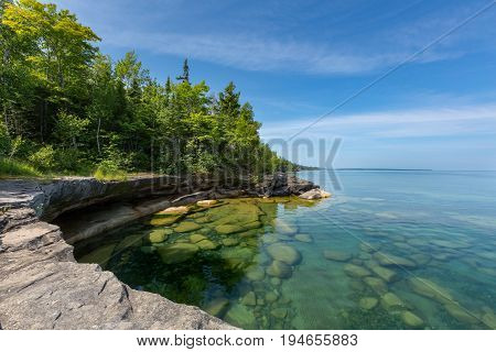 Paradise Cove on Lake Superior in the Upper Peninsula of Michigan.
