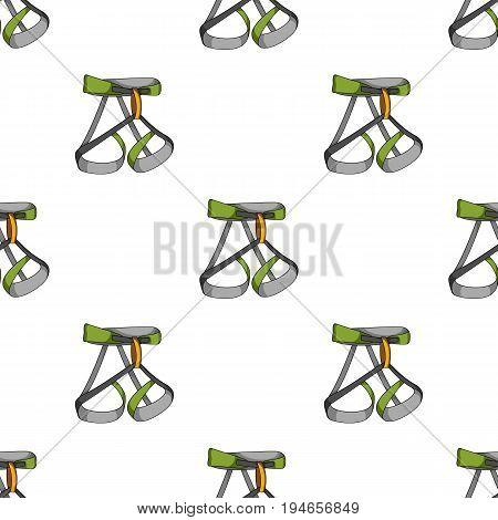 Climbing strapping, insurance.Mountaineering single icon in cartoon style vector symbol stock illustration .
