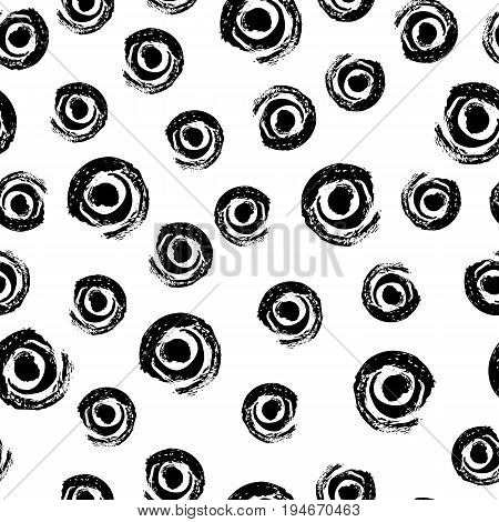 Seamless pattern grunge hand draw. Vector illustration.
