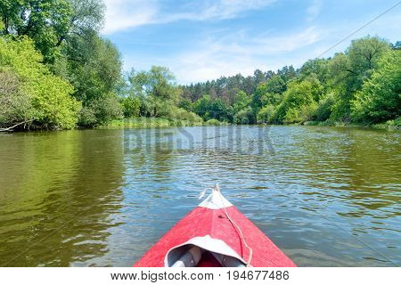 Kayaking On The River