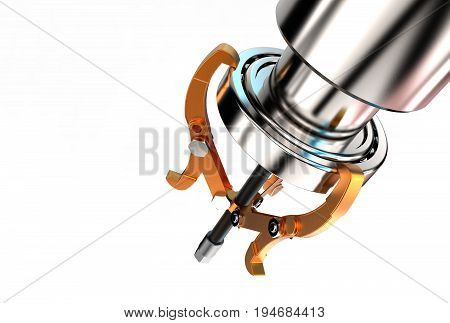 3d illustration of bearing puller isolated on white