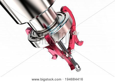 3d illustration of bearing puller isolated on white