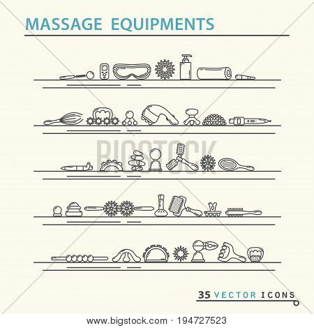 Massage Appliance - Icon Set