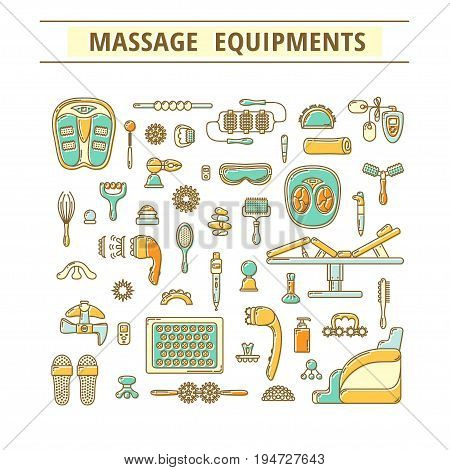 Massage Appliance - Icon Set