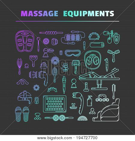 Massage Appliance - Icon Set