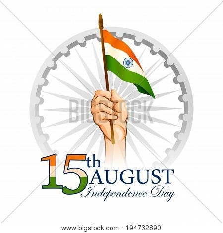 vector illustration of Indian tricolor background for 15th August Happy Independence Day of India