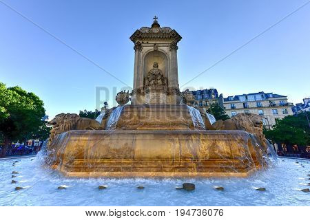Fountain Saint-sulpice - Paris, France