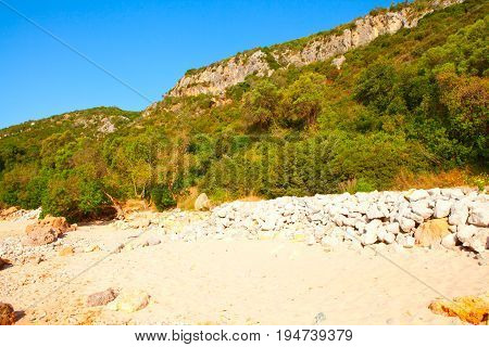 Portinho da Arrabida - beach in the Parque Natural da Arrabida Setubal Portugal