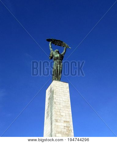 Statue in Budapest, Hungarian simbol of freedom.