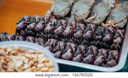 Salted Crab At Thai Street Food Market