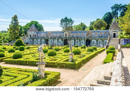LISBON,PORTUGAL - MAY 17,2017 - National Monument - Garden of Palace Marquesses of Fronteira in Lisbon. Lisbon is the capital of Portugal.
