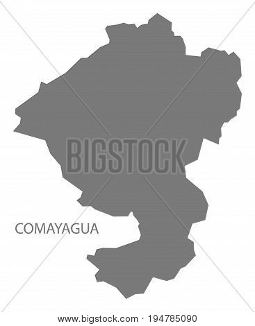 Comayagua Honduras map grey illustration silhouette shape