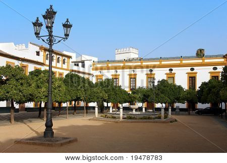 Patio de Banderas, Sevilla, Spanien