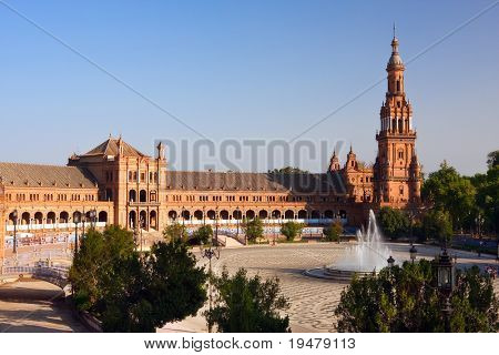 Plaza de Espana, Sevilla, Spagna