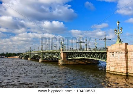 Troitsky Bridge, Petrohrad, Rusko