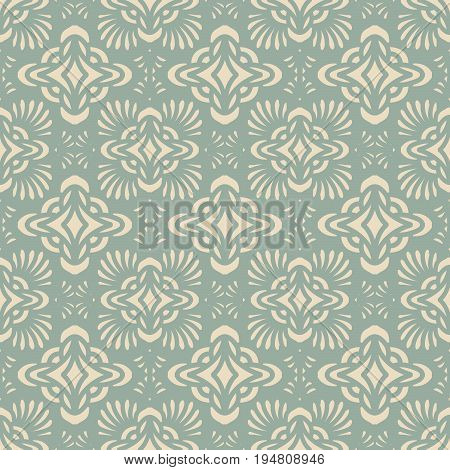 Antique Seamless Background Curve Fan Cross Kaleidoscope