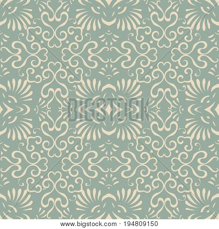 Antique Seamless Background Spiral Curve Fan Cross