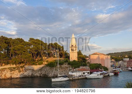 Roofs of Veli Losinj on Losinj island, croatia