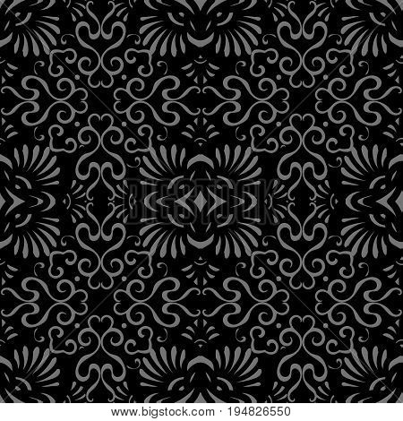 Antique Seamless Background Spiral Curve Fan Cross