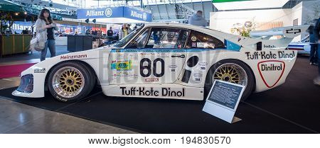 STUTTGART GERMANY - MARCH 17 2016: Racing car Porsche 935 L1 