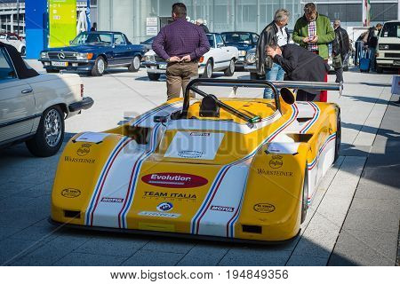 STUTTGART GERMANY - MARCH 18 2016: Race car Lucchini Sport Prototipo 1989. Europe's greatest classic car exhibition 