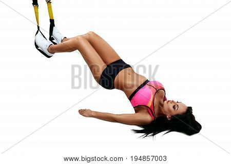 Woman Exercising With Trx