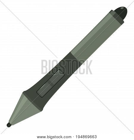 Stylus icon. Cartoon illustration of stylus vector icon for web isolated on white background