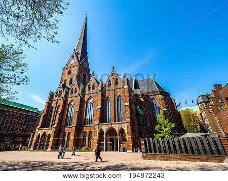 St Petri Church In Hamburg Hdr
