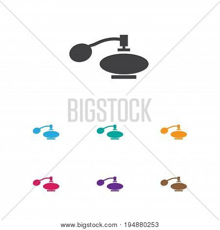 Vector Illustration Of Tonsorial Artist Symbol On Vial Icon. Premium Quality Isolated Fragrance Element In Trendy Flat Style.