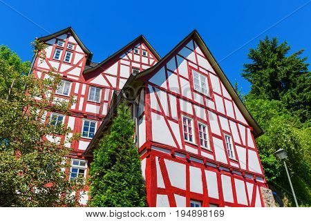Old Half-timbered House In Herborn, Germany