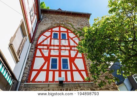 Historical City Gate In Herborn, Germany