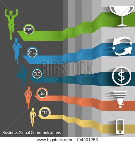 Icon Business Success modern Idea and Concept Vector illustration Business.