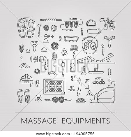 Massage Appliance - Icon Set