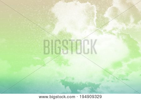 Artistic Soft Cloud And Sky With Abstract Grunge Cement Textured Background