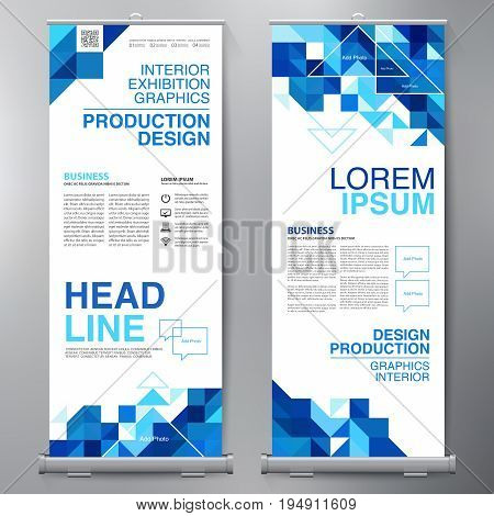 Business Roll Up. Standee Design. Banner Template.