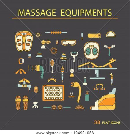 Massage Appliance - Icon Set
