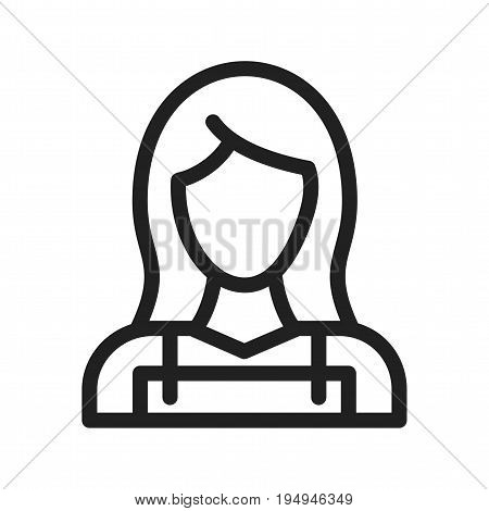 Cleaning, maid, lady icon vector image. Can also be used for Cleaning Services. Suitable for use on web apps, mobile apps and print media.