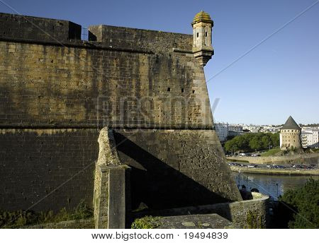 France, Brittany, Brest: view the old castle