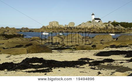 Frankrig, Bretagne, Finistere: kyststrækning af Kersaint