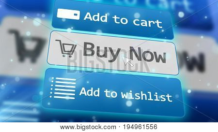 Concept Of Online Internet Shopping E-commerce.