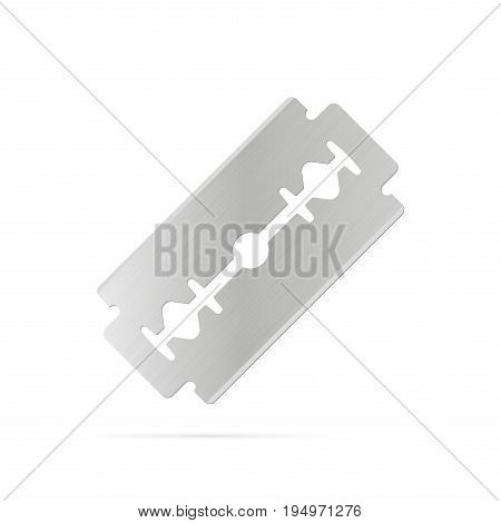 Razor Blade on White Background. Vector illustration