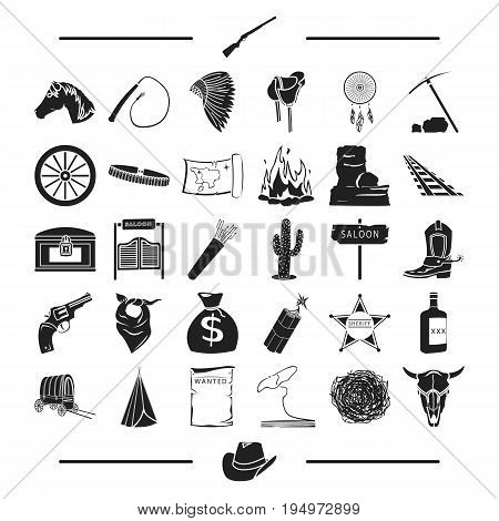 fever, tourism, entertainment and other  icon in black style., bank, Texas, Gold icons in set collection