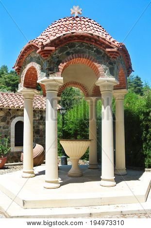 Machairas Monastery of Cyprus dedicated to Virgin Mary.