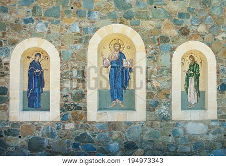 CYPRUS - JUNE 29, 2017: Machairas Monastery dedicated to Virgin Mary.